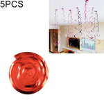 Ornamenti a spirale in PVC 70 cm con paillettes 5 pezzi