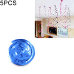Ornamenti a spirale in PVC 70 cm con paillettes 5 pezzi