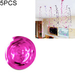 Ornamenti a spirale in PVC 70 cm con paillettes 5 pezzi
