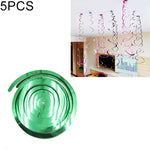 Ornamenti a spirale in PVC 70 cm con paillettes 5 pezzi