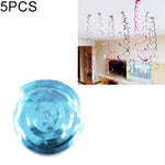 Ornamenti a spirale in PVC 70 cm con paillettes 5 pezzi