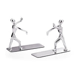 Fermalibri decorativi a coppia in metallo 22 x 20 cm - immagine 2