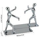 Fermalibri decorativi a coppia in metallo 22 x 20 cm - immagine 6