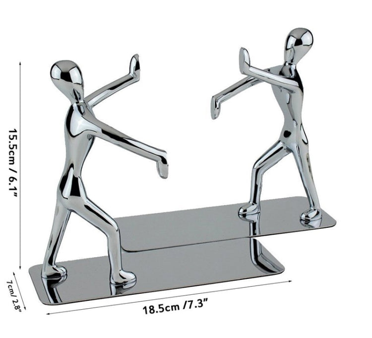 Fermalibri decorativi a coppia in metallo 22 x 20 cm - immagine 6