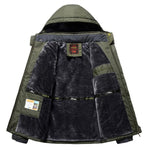 Giacca militare in pile antivento impermeabile uomo