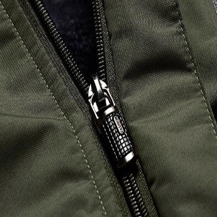 Giacca militare in pile antivento impermeabile uomo