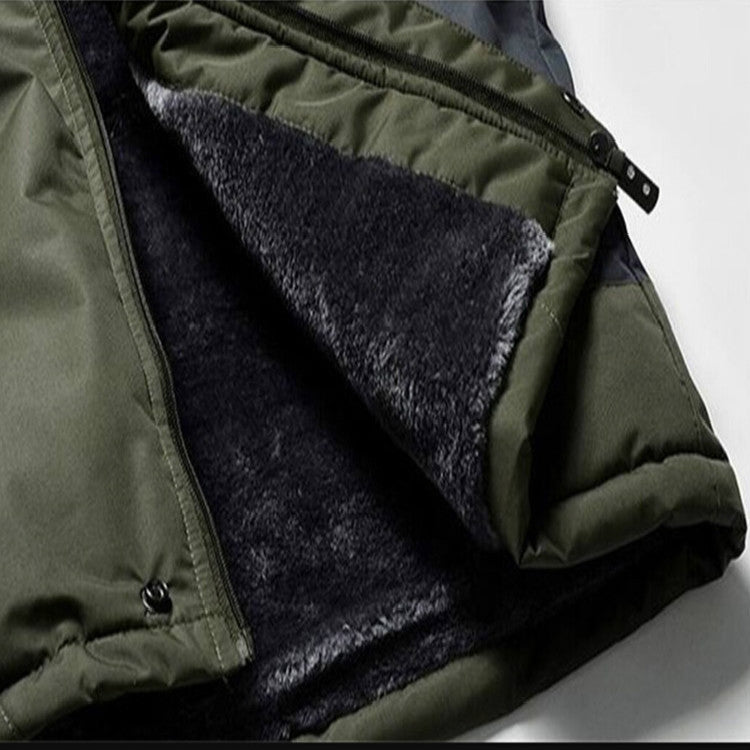Giacca militare in pile antivento impermeabile uomo