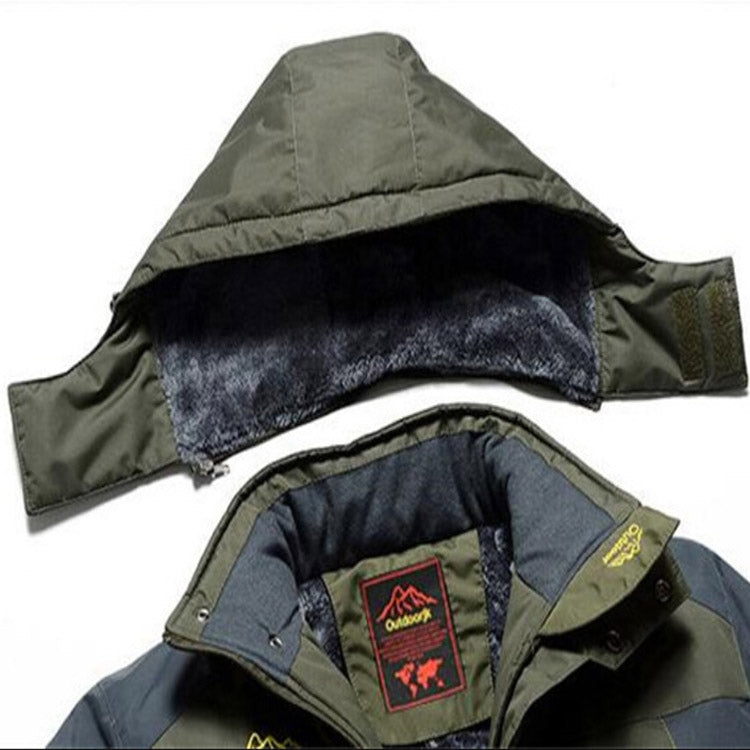 Giacca militare in pile antivento impermeabile uomo