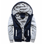 Parka invernale uomo con cappuccio antivento caldo