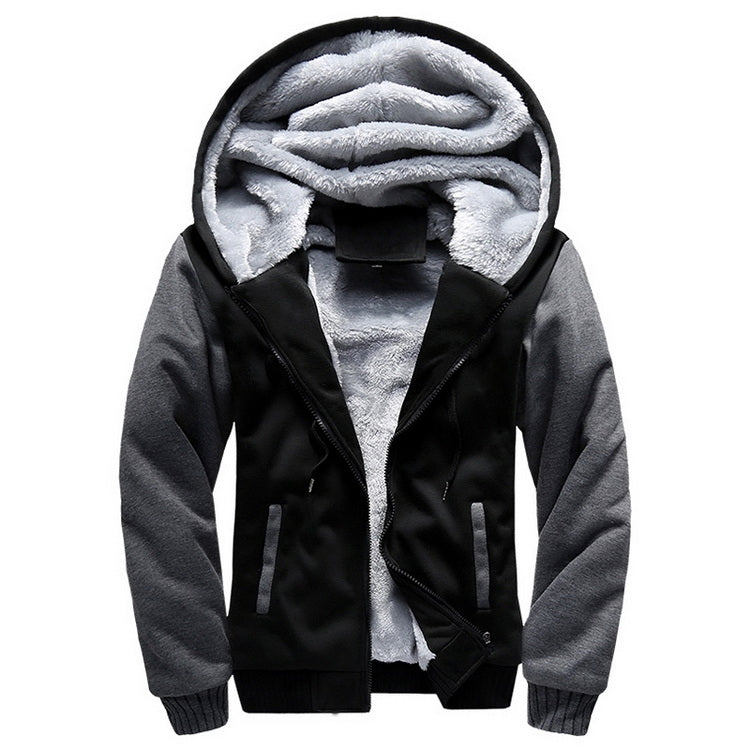 Parka invernale uomo con cappuccio antivento caldo