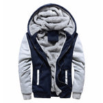 Parka invernale uomo con cappuccio antivento caldo