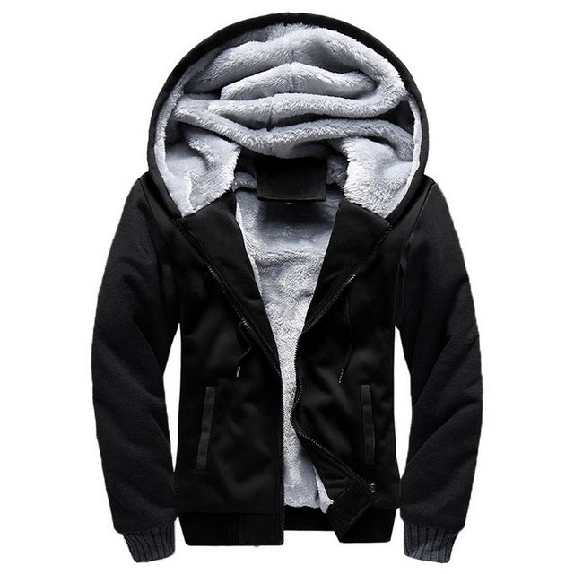 Parka invernale uomo con cappuccio antivento caldo