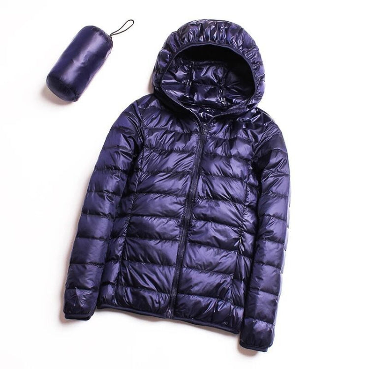 Parka donna in piumino d'anatra bianco ultra leggero