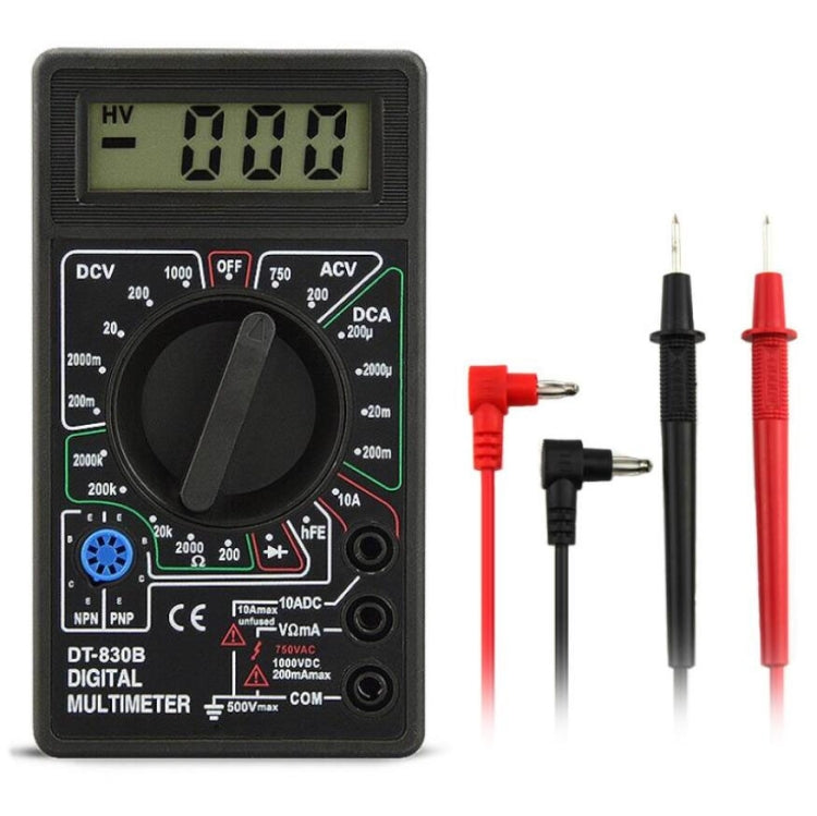 Multimetro digitale DT830B con display LCD e test diodi