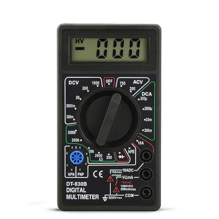 Multimetro digitale DT830B con display LCD e test diodi - immagine 2
