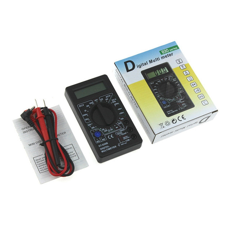Multimetro digitale DT830B con display LCD e test diodi - immagine 6