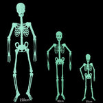 Scheletro luminoso fluorescente per Halloween 35-150 cm
