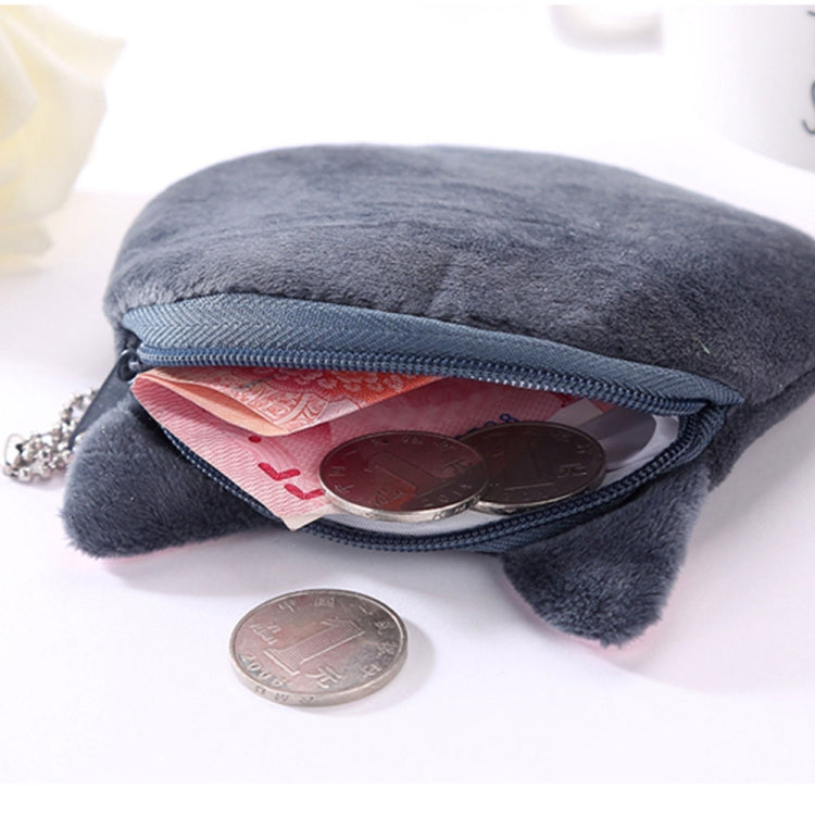 Portamonete in peluche per bambini con cerniera 3 pezzi