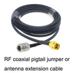 Cavo adattatore coassiale RG58 RP-SMA maschio a N femmina - immagine 8