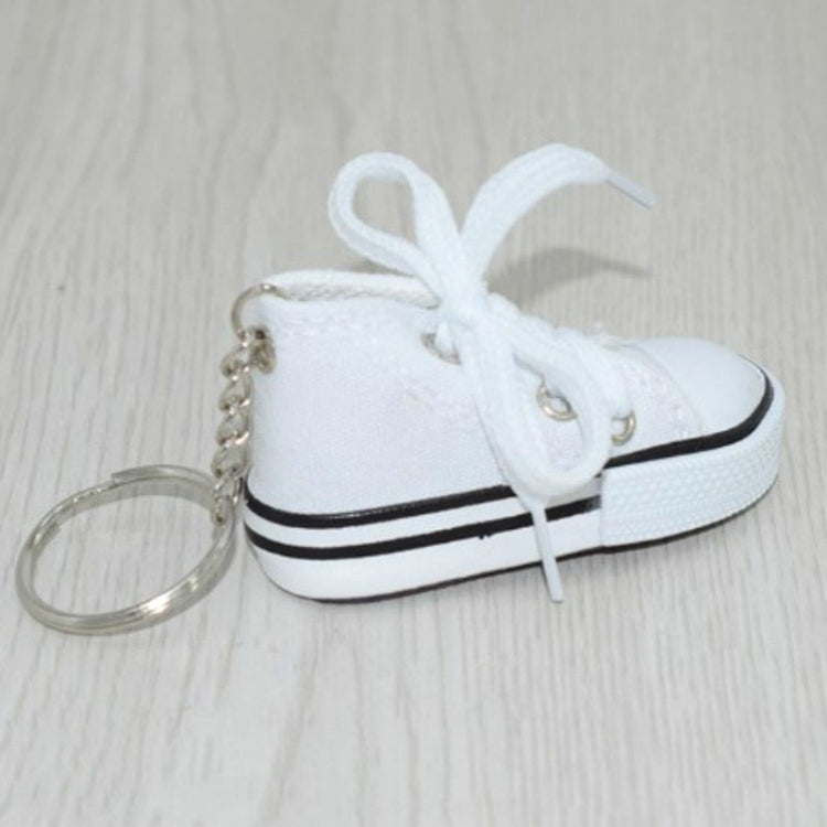 Ciondolo portachiavi sneaker mini scarpe in tela 2 pezzi
