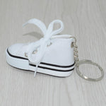 Ciondolo portachiavi sneaker mini scarpe in tela 2 pezzi