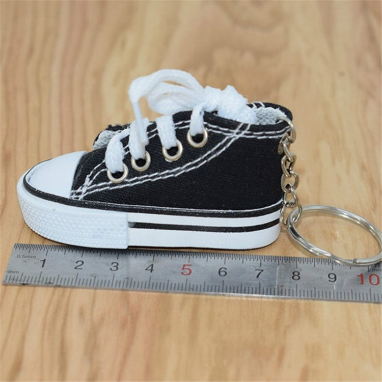 Ciondolo portachiavi sneaker mini scarpe in tela 2 pezzi