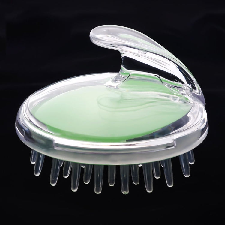Spazzola massaggio testa in PVC siliconico portatile