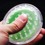Spazzola massaggio testa in PVC siliconico portatile