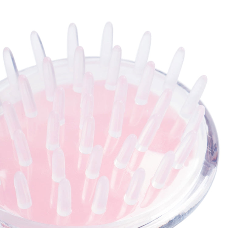 Spazzola massaggio testa in PVC siliconico portatile