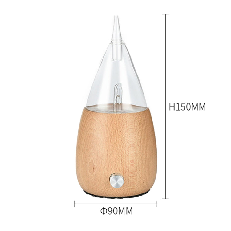 Umidificatore d'aria per aromaterapia in legno e vetro