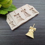 Set 2 stampi in silicone alimentare campane di Natale