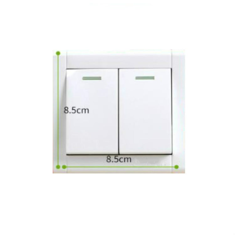 2 adesivi in silicone per interruttori luminosi 8,5x8,5 cm