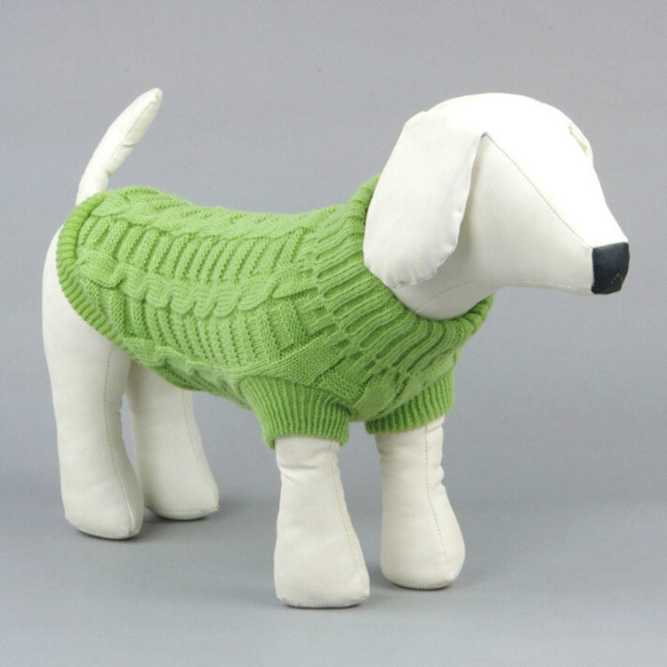 Maglione orsacchiotto in maglia per cani, tinta unita