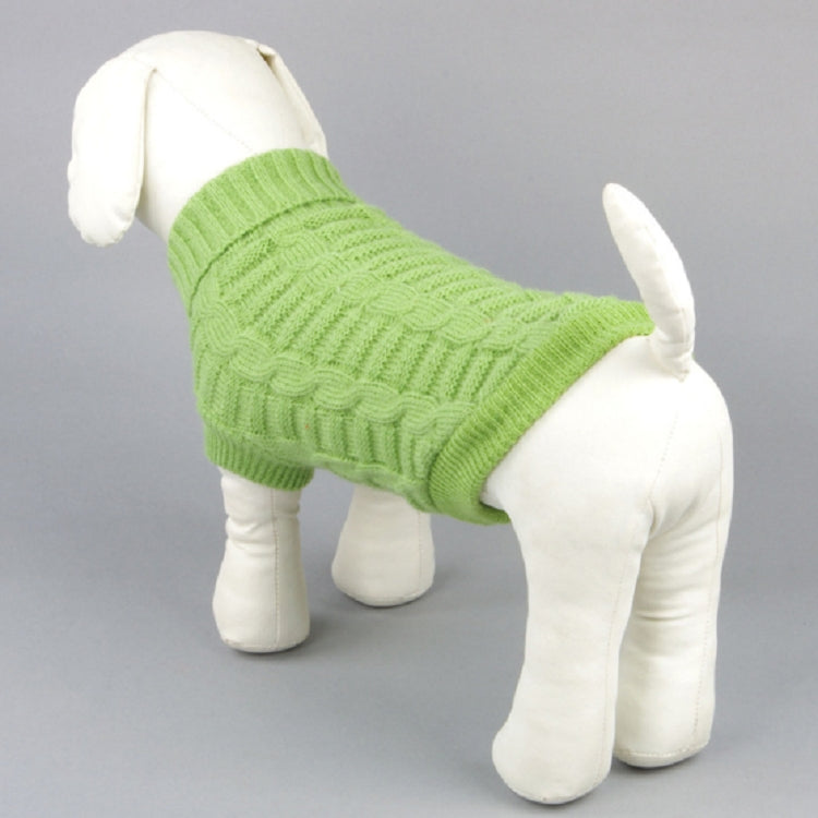 Maglione orsacchiotto in maglia per cani, tinta unita