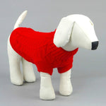 Maglione orsacchiotto in maglia per cani, tinta unita