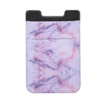 Clip adesiva porta carte smartphone motivo marmo