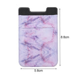 Clip adesiva porta carte smartphone motivo marmo