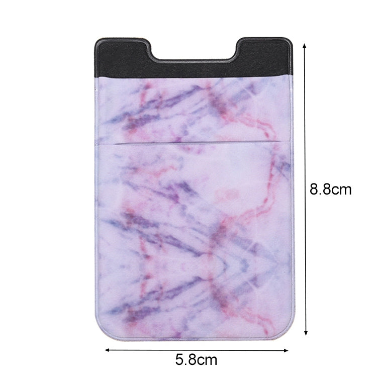 Clip adesiva porta carte smartphone motivo marmo