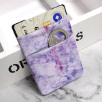 Clip adesiva porta carte smartphone motivo marmo