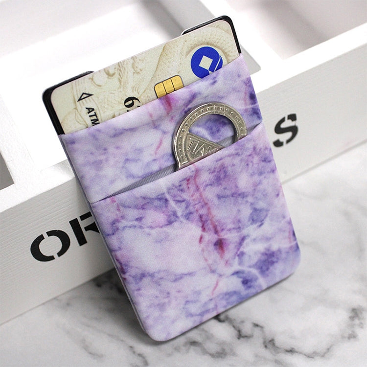 Clip adesiva porta carte smartphone motivo marmo