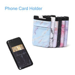 Clip adesiva porta carte smartphone motivo marmo