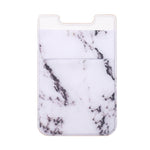 Clip adesiva porta carte smartphone motivo marmo