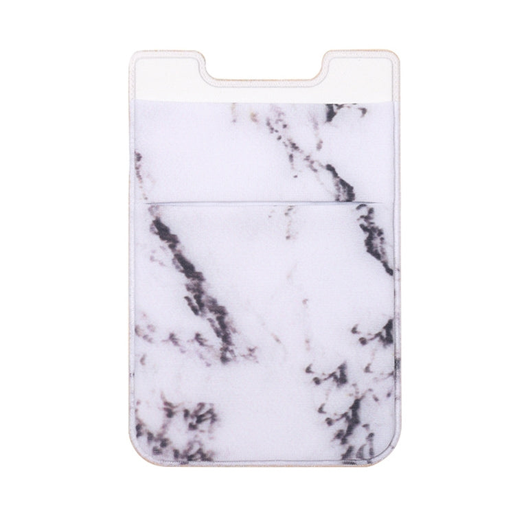 Clip adesiva porta carte smartphone motivo marmo