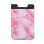 Clip adesiva porta carte smartphone motivo marmo