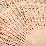 Ventaglio pieghevole in legno 2 pezzi 21 cm stile antico