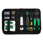 Set strumenti tester e riparazione cavi di rete 12 in 1