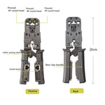 Pinza crimpatrice per cavi 4P, 6P e 8P con tester integrato - immagine 3