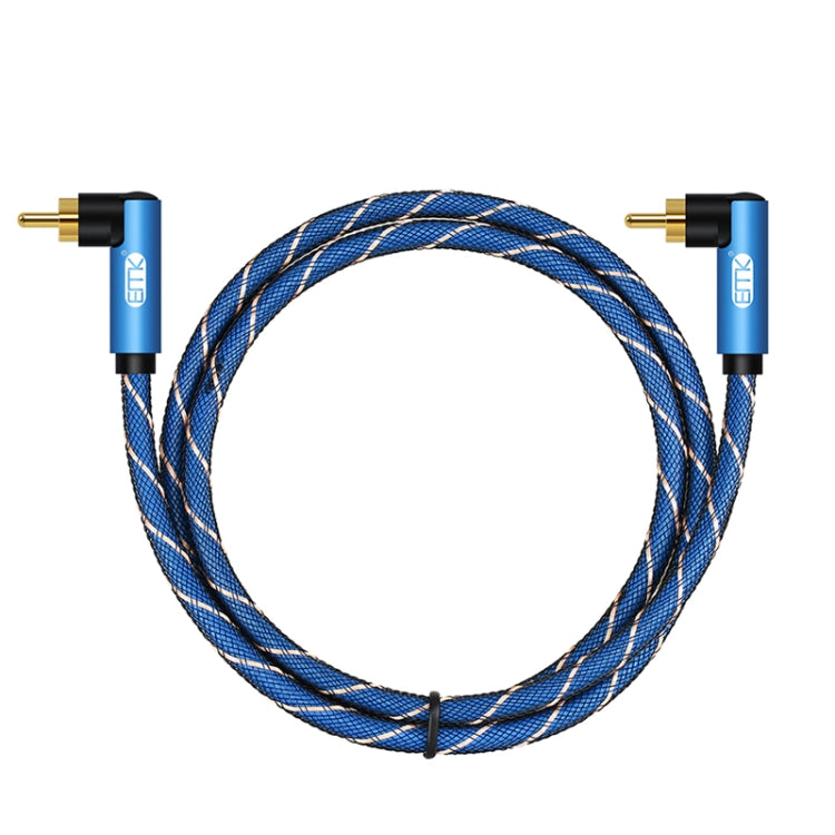 Cavo audio doppio maschio 90° intrecciato in nylon