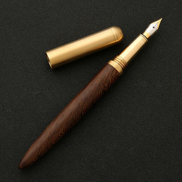 Penna stilografica in legno 0,7 mm 15 cm