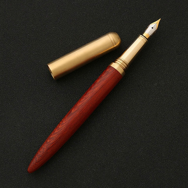 Penna stilografica in legno 0,7 mm 15 cm